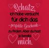 Shirtracer Dekokissen Schatz habe versucht das perfekte Geschenk zu finden, Dekokissen Valentinstag Geschenk Bild 1