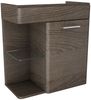 LANZET K8 Gäste WC Waschtischunterschrank 55 cm, Dunkelbraun Bild 1