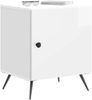 vidaXL Nachttisch Hochglanz Weiß 43 x 34,5 x 50 cm Holzwerkstoff 895493 Bild 2