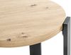 Beistelltisch >54463< in eiche, schwarz, MDF, Metall - 46x50cm (HxD) Bild 5