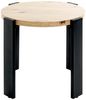 Beistelltisch >54463< in eiche, schwarz, MDF, Metall - 46x50cm (HxD) Bild 3