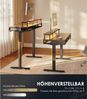 Elektrischer Schreibtisch 120cm Höhenverstellbar mit Schubladen und Bild 3
