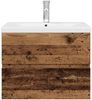 Waschbeckenunterschrank, Badschrank, Unterschrank mit Einbaubecken und Wasserhahn j214p Bild 5