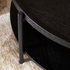 Bronx71 Couchtisch Rio rund Ø 90 cm Eiche schwarz Bild 5