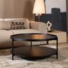 Bronx71 Couchtisch Rio rund Ø 90 cm Eiche schwarz Bild 2