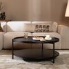 Bronx71 Couchtisch Rio rund Ø 90 cm Eiche schwarz Bild 3