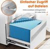 SURFOU Rollcontainer Schreibtisch Büromöbel Druckerschrank Büro Schrank, Schreibtisch Schrank auf Rollen Rollschrank Kommode mit Rollen Bild 4