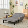 2-Sitzer Multiform Sofa in Grau H 85 x T 133.5 x B 77 cm aus Cord mit verstellbarer Rückenlehne und Schlaffunktion Bild 3