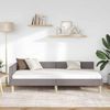 vidaXL Eckbettgestell Taupe 100 x 200 cm Stoff 42016130 Bild 3