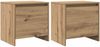 vidaXL Nachttisch Kunsthandwerk Eiche 45 x 34 x 44,5 cm Holzwerkstoff 8000982 Bild 2