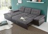 Bega Ecksofa L JAKARTA mit Schlaffunktion schwarz anthrazit Bild 3