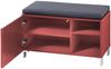 Sitzbank >Redditch< in Rot aus Kunststoff - 80x48x39cm (BxHxT) Bild 3