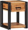 vidaXL Nachttisch 2 pcs Braun 40 x 35 x 50 cm Massivholz Akazie 4016693 Bild 3