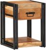 vidaXL Nachttisch 2 pcs Braun 40 x 35 x 50 cm Massivholz Akazie 4016693 Bild 2