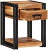 vidaXL Nachttisch 2 pcs Braun 40 x 35 x 50 cm Massivholz Akazie 4016693 Bild 4