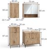Badmöbel-Set Eliza Viking Oak 4 Teile Vicco Bild 2