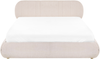 Bett mit Stauraum CAMPAN Stoff Hellbeige 180 x 200 cm Bild 4