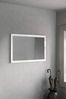 OTTO home Garderobenspiegel Breite x Höhe: 110 x 68 cm, mit Rahmen Weiss Hochglanz Lack, passend zur Garderobe Smile + Hamburg, längs u. quer hängen Bild 4