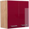 Vicco Küchenschrank Küchenzeile R-Line, Bordeaux Hochglanz, Hängeschrank 60 cm Bild 1