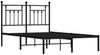 vidaXL Bettgestell mit Kopfteil Metall Schwarz 135x190 cm 353536 Bild 3