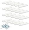 sossai® Möbelfuß Möbelgleiter in Weiß mit Schrauben, (20-St), 50x14x5mm Bild 4