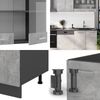 Küchenzeile R-Line Beton/Anthrazit 300 cm , AP Marmor Vicco Bild 5