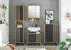 Badezimmer-Set "Vassili" (4-teilig) in Artisan Eiche / schwarz - 198x195x36cm (BxHxT) Bild 2