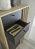 Badezimmer-Set "Vassili" (4-teilig) in Artisan Eiche / schwarz - 198x195x36cm (BxHxT) Bild 5