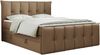 Boxspringbett KING DE LUX - 7-Zonen Matratze - PREMIUM-11-KING - 160x200cm - Braun Kunstleder - H3 Bild 3