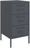 vidaXL Nachttische 2 Stk. Anthrazit 36x39x68 cm Stahl 843083 Bild 5