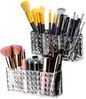 SURFOU Organizer Schminktisch Organizer Make Up Pinselhalter Kosmetik Aufbewahrung (Make-up Organizer, Kosmetikpinselhalter, Kristall Acryl Aufbewahrung, 2 St, 3 Fächern Make-uppinsel-Aufbewahrungsbox), für Büros, Badezimmer, Küchen, Schlafzimmer Bild 2