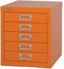 Bisley MultiDrawer™, 12er Serie, 5 Schubladen à H 51 mm, DIN A4, Farbe: orange Bild 2