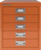 Bisley MultiDrawer™, 12er Serie, 5 Schubladen à H 51 mm, DIN A4, Farbe: orange Bild 3