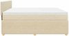 vidaXL Boxspringbett mit Matratze Creme 200x200 cm Stoff 3287568 Bild 5