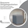 Best for Home Sitzhocker Cube Pouf – Stilvoller Samt Hocker & Fußhocker (verschiedene Farben), Handwerksqualität,TOP Preis-Leistungs-Verhältnis Bild 3