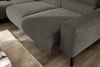 KAWOLA Sofa DELIA Ecksofa Feincord anthrazit mit motorischem Sitzvorzug Recamiere links 74 x 219 x 276 cm Bild 2