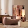 Bronx71 Sofa Maine 2,5 Sitzer Bouclé rot/rosa Bild 4