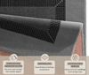 Design Velours Teppich Band Grau 160x230 cm Bild 2