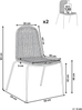 Esszimmerstuhl 2er Set ROXTON Rattan Dunkelbraun Bild 2