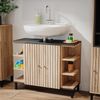 Waschbeckenunterschrank Aquis Sonoma 79.6 x 64 cm mit 2 Türen Vicco Bild 5