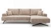 GRAINGOLD Ecksofa L-Form Leto, Wohnzimmer Ecksofa, Metallbeine, Velvet-Stoff, Beige, Rechts Bild 2