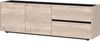 Lowboard >CANTORIA< 2 Türen, 2 Schübe, Castello-Eiche-Dekor/Schwarz - 162x63x40cm (BxHxT) Bild 5