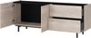 Lowboard >CANTORIA< 2 Türen, 2 Schübe, Castello-Eiche-Dekor/Schwarz - 162x63x40cm (BxHxT) Bild 4