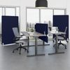 Rheinland Möbel FocusWall STWR1018 – Akustik-Stellwand 1000×1800 mm in Stofffarbe Ocean inkl. Rollen – Mobile Schreibtisch-Trennwand für Büro & Homeoffice – Schallschutz – Made in Germany Bild 3
