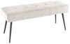 riess-ambiente Sitzbank BOUTIQUE 100cm beige/schwarz - Cord-Bezug, Metallbeine (Einzelartikel, 1-St), bequeme Polsterung mit Ziernähten – ideal für Flur oder Wohnbereich Bild 4