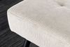 riess-ambiente Sitzbank BOUTIQUE 100cm beige/schwarz - Cord-Bezug, Metallbeine (Einzelartikel, 1-St), bequeme Polsterung mit Ziernähten – ideal für Flur oder Wohnbereich Bild 3