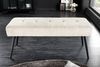 riess-ambiente Sitzbank BOUTIQUE 100cm beige/schwarz - Cord-Bezug, Metallbeine (Einzelartikel, 1-St), bequeme Polsterung mit Ziernähten – ideal für Flur oder Wohnbereich Bild 2