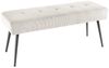 riess-ambiente Sitzbank BOUTIQUE 100cm beige/schwarz - Cord-Bezug, Metallbeine (Einzelartikel, 1-St), bequeme Polsterung mit Ziernähten – ideal für Flur oder Wohnbereich Bild 5