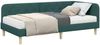vidaXL Eckbettgestell Dunkelgrün 100 x 200 cm Stoff 3394129 Bild 3