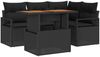 vidaXL Garten Essgruppe mit Kissen 5 pcs Schwarz und Braun 3349708 Bild 2
